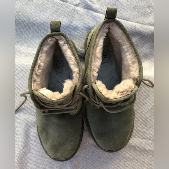 UGG Neumel Lace Up Chukka Boots with Plush Lining Leather Suede Men’s 12 - Picture 4 of 16